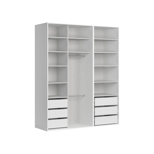 Dressing FLEX, alb, PAL, 195x66x240 cm