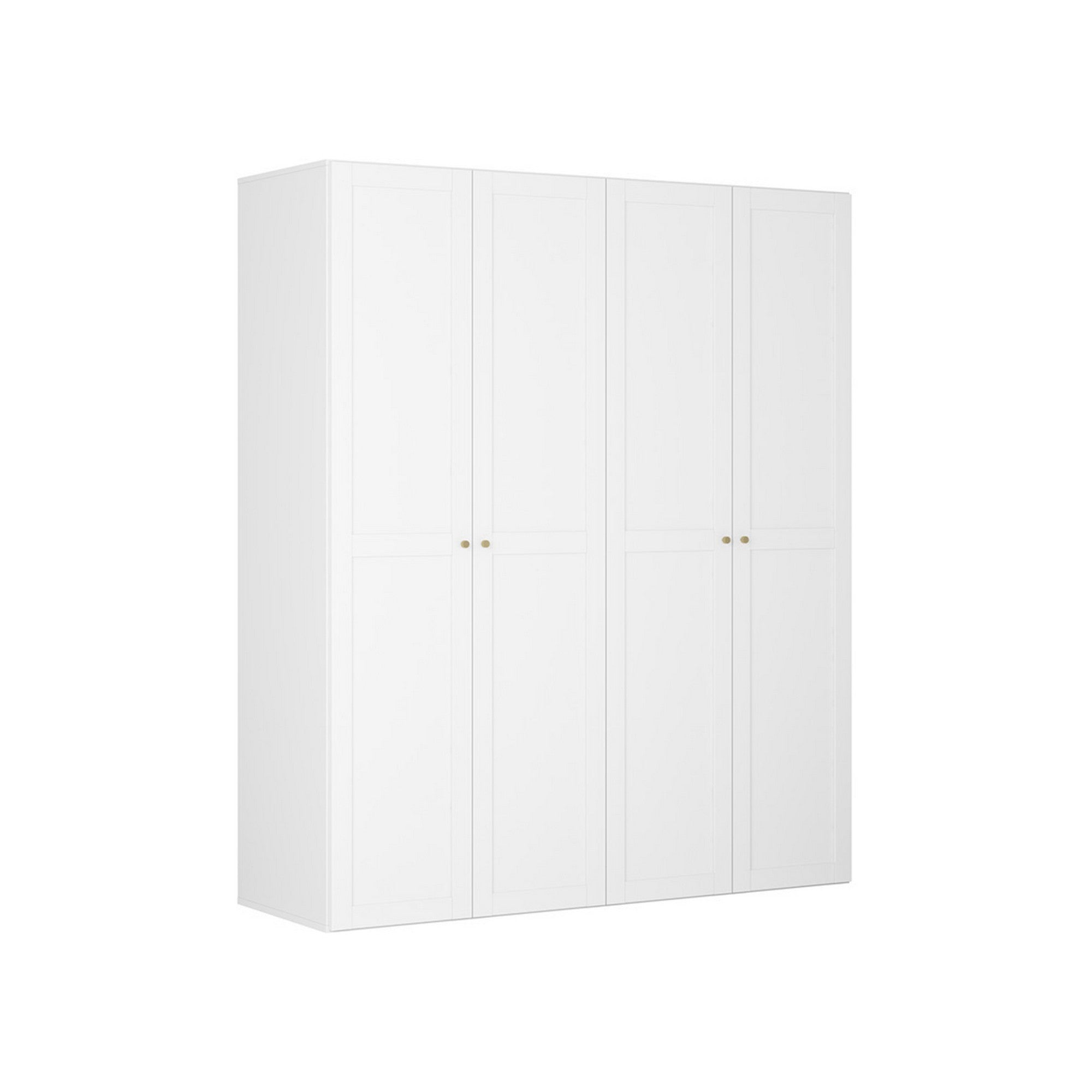 Dressing FLEX, alb, PAL, cu 4 usi, 200x66x240 cm | OCEAN.ro ️