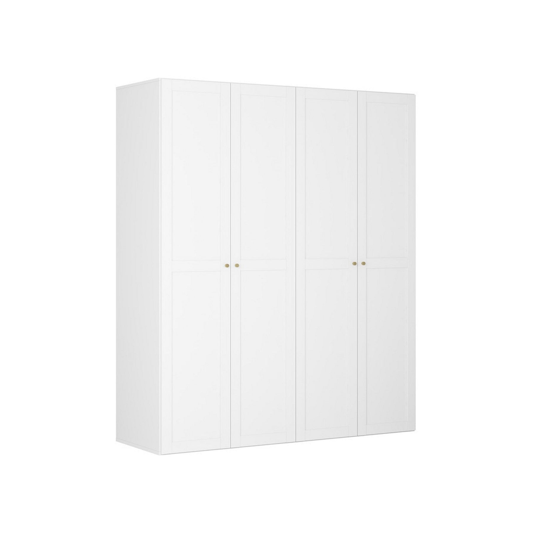 Dressing FLEX, alb, PAL, cu 4 usi, 200x66x240 cm