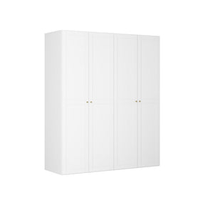 Dressing FLEX, alb, PAL, cu 4 usi, 200x66x240 cm