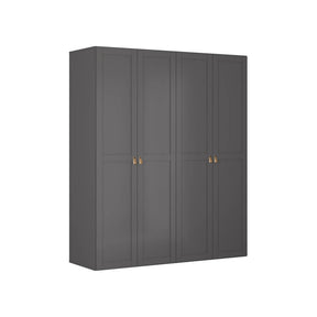 Dressing FLEX, gri grafit, PAL, cu 4 usi, 200x66x240 cm