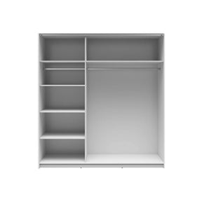 Dulap TETRIX, alb lucios, PAL, cu 2 usi, 183x60x196 cm
