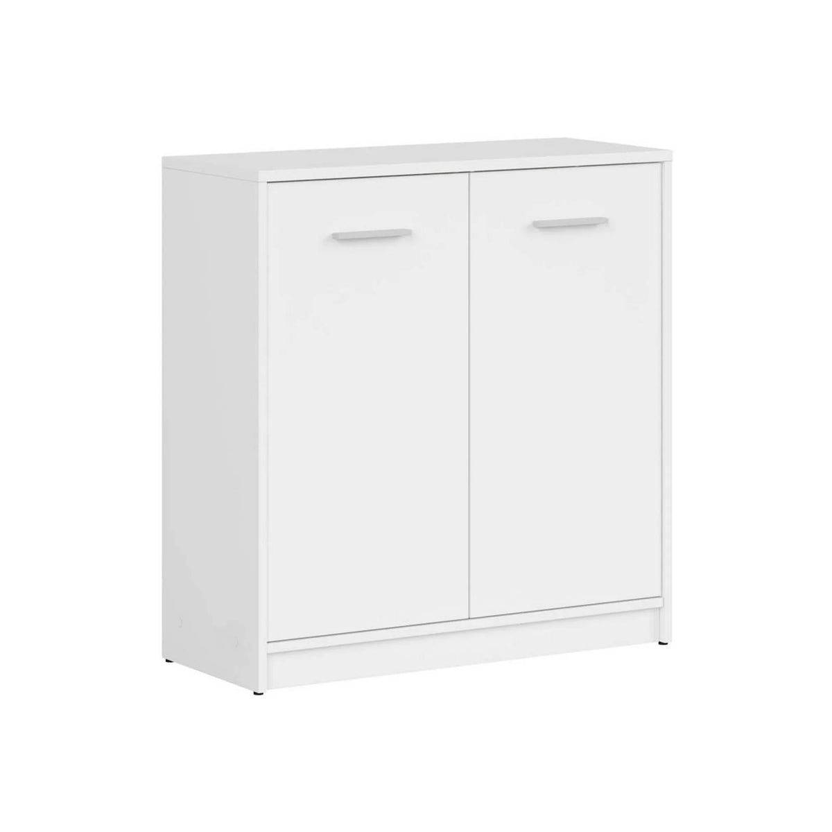 Comoda NEPO PLUS, alb, PAL laminat, 80x34x84 cm