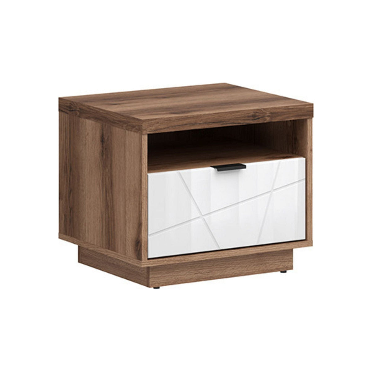 Noptiera FORN, nuc/alb lucios, PAL, 50x42.5x42.5 cm