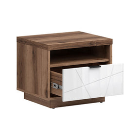 Noptiera FORN, nuc/alb lucios, PAL, 50x42.5x42.5 cm