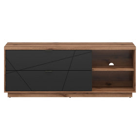 Comoda TV FORN, nuc/negru mat, PAL, 156x42.5x61 cm