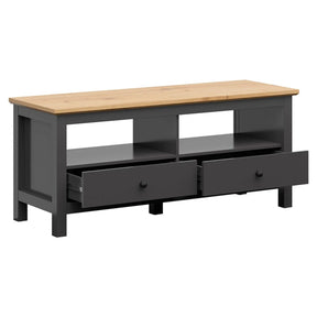 Comoda TV HESEN, gri grafit/stejar artizanal, PAL, 137x47x59 cm