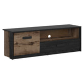 Comoda TV KASSEL, nuc/negru, PAL, 150x41x49 cm