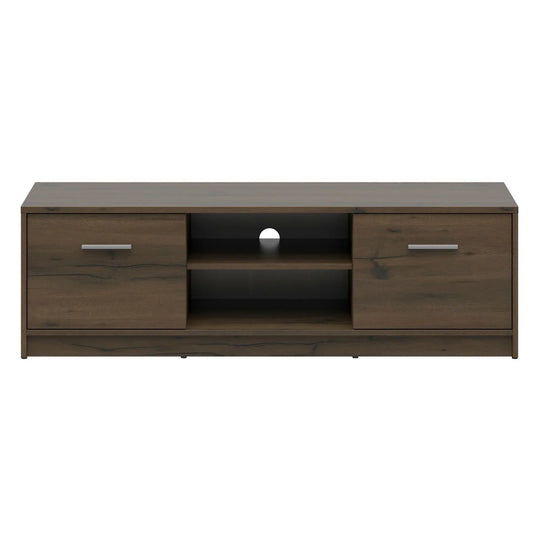 Comoda TV NEPO PLUS, stejar, PAL laminat, 139x47x43 cm