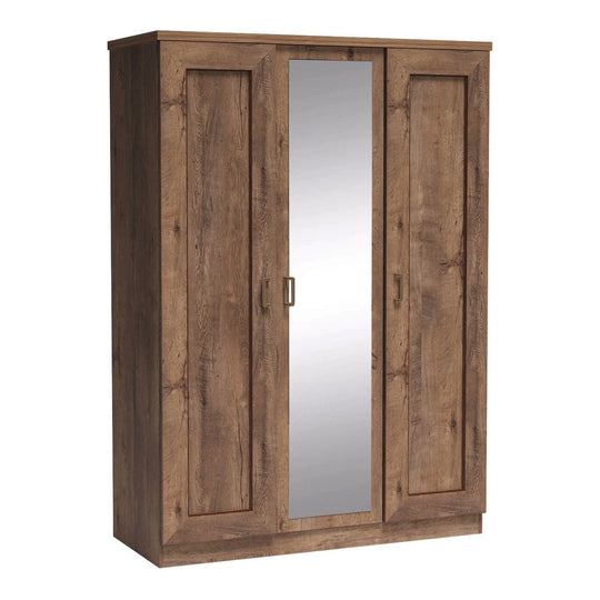 Dulap dormitor TEDY Typ T15, PAL melaminat, stejar lefkas, 135x57x190 cm