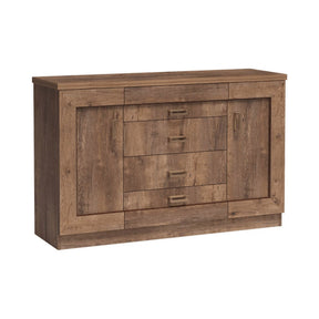 Comoda TEDY TYP T6, PAL, stejar lefkas, 140x44x90 cm