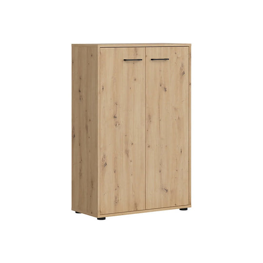 Comoda SPACE OFFICE, stejar artisan, PAL laminat, 80x37x122 cm