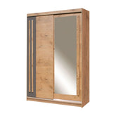 Dulap EFFECT, stejar lancelot, PAL, cu 2 usi, 150x59x215 cm
