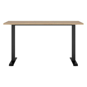 Masa birou SPACE OFFICE, stejar artisan/negru, PAL laminat/metal, 160x68x76 cm