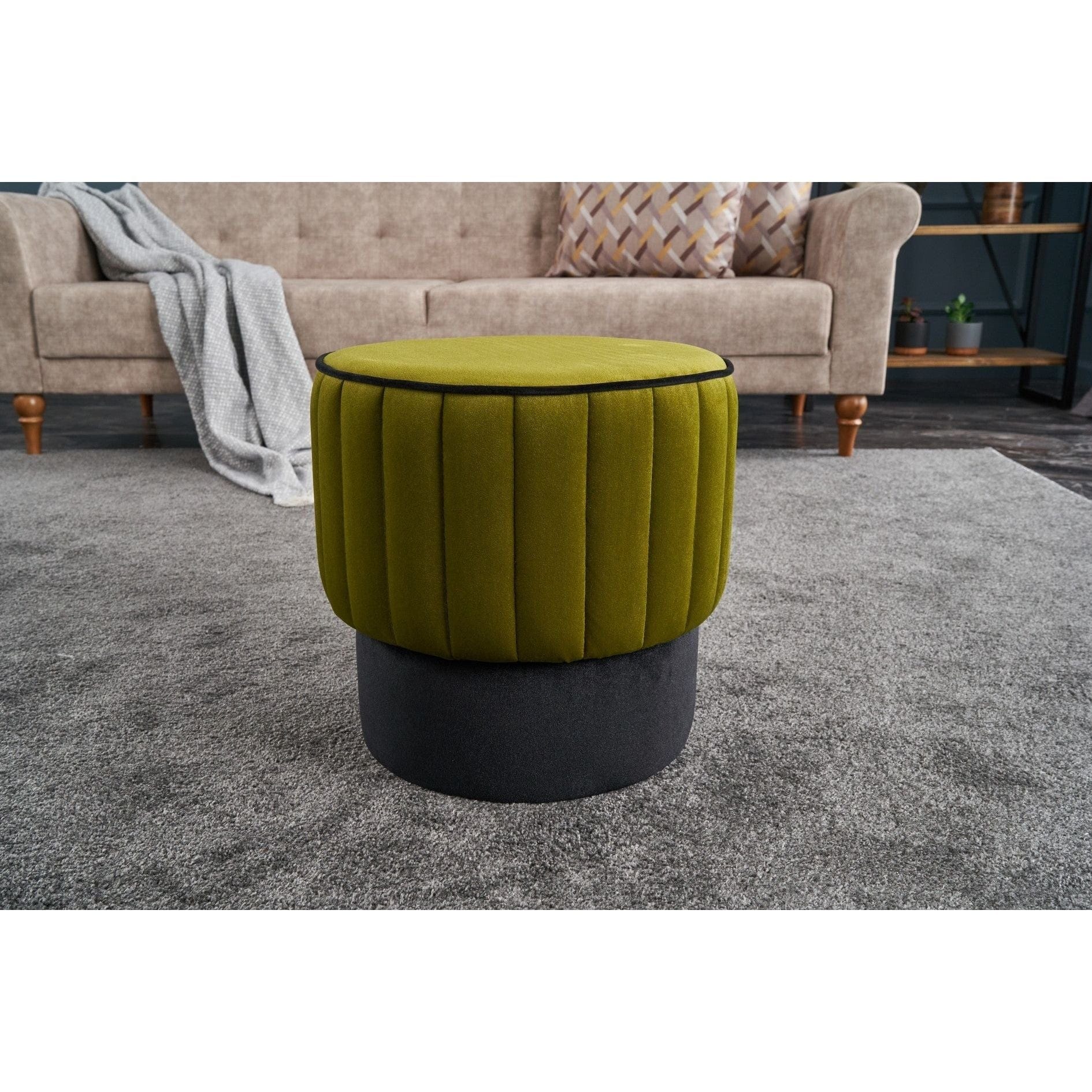 Taburet AMSTERDAM OCN-30205, verde/negru