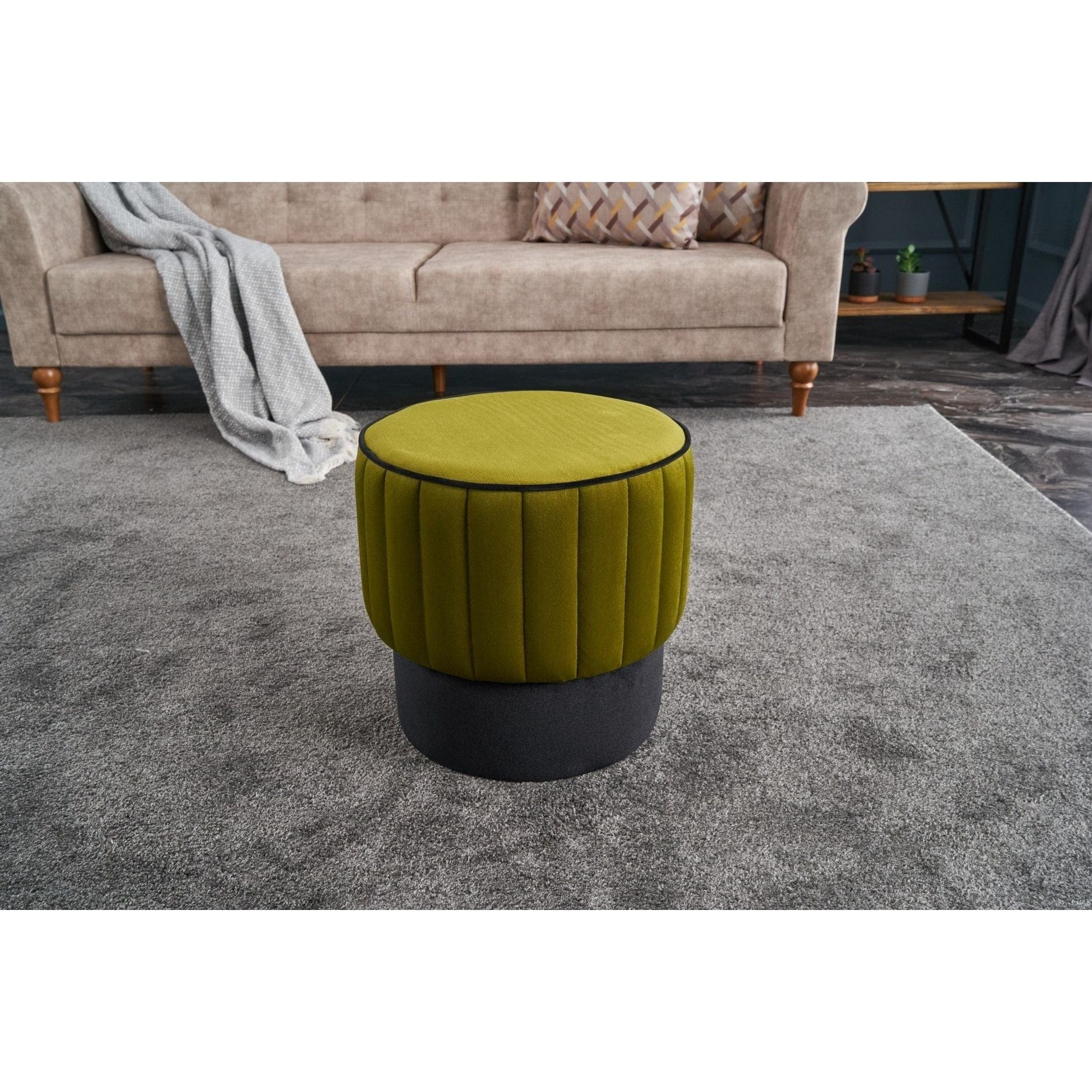 Taburet AMSTERDAM OCN-30205, verde/negru