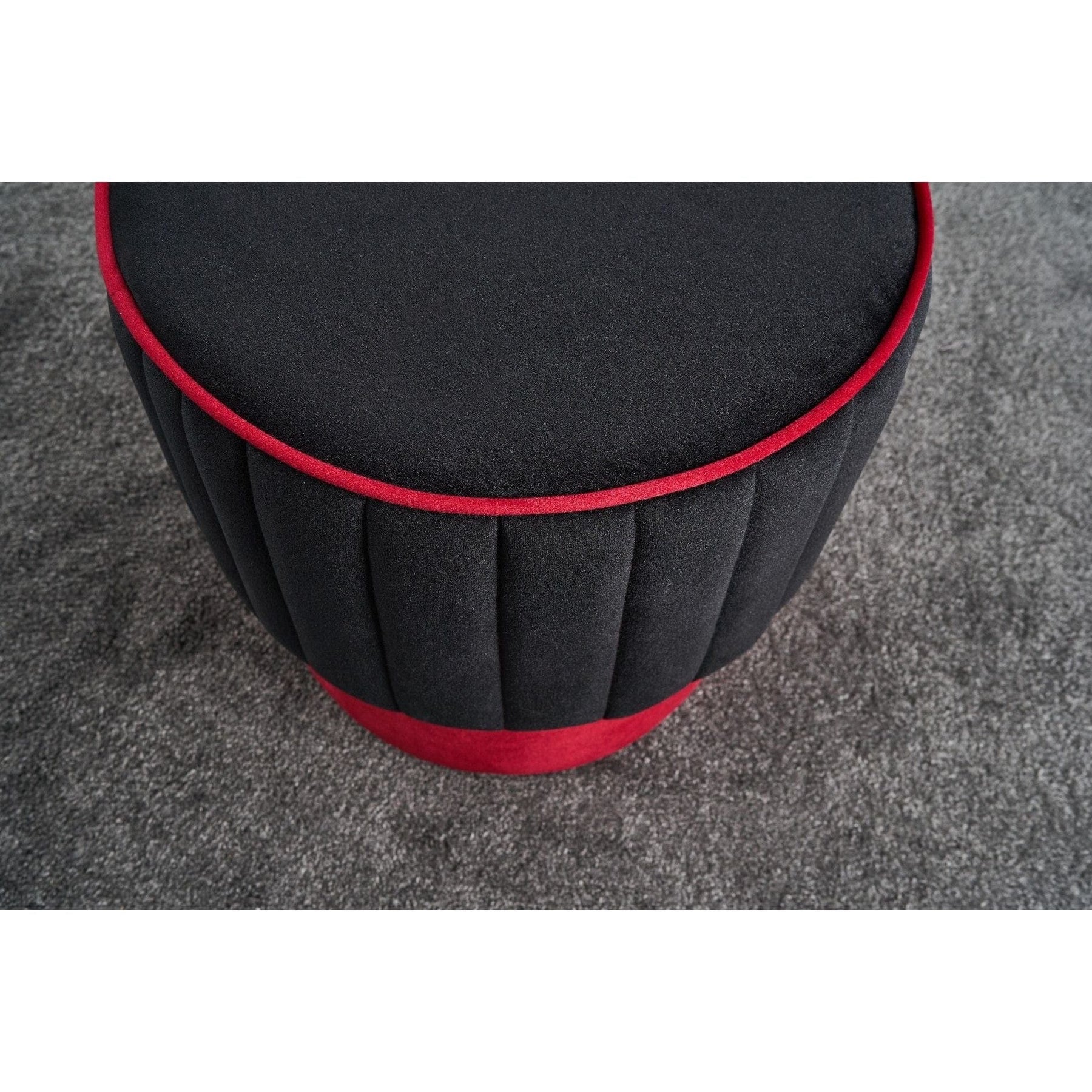 Taburet AMSTERDAM OCN-30206, negru/rosu