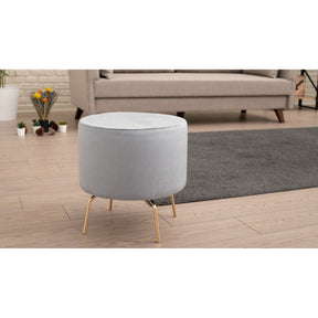 Taburet AMSTERDAM OCN-30214, gri/auriu