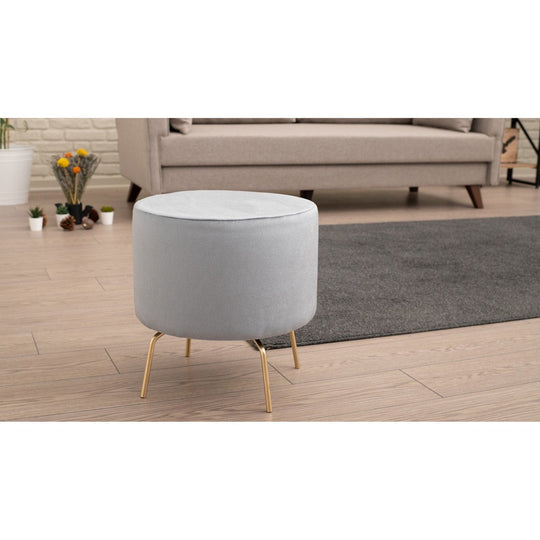 Taburet AMSTERDAM OCN-30214, gri/auriu