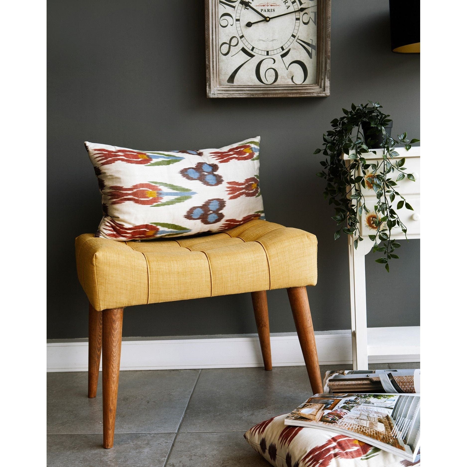 Taburet AMSTERDAM OCN-30222, galben/nuc