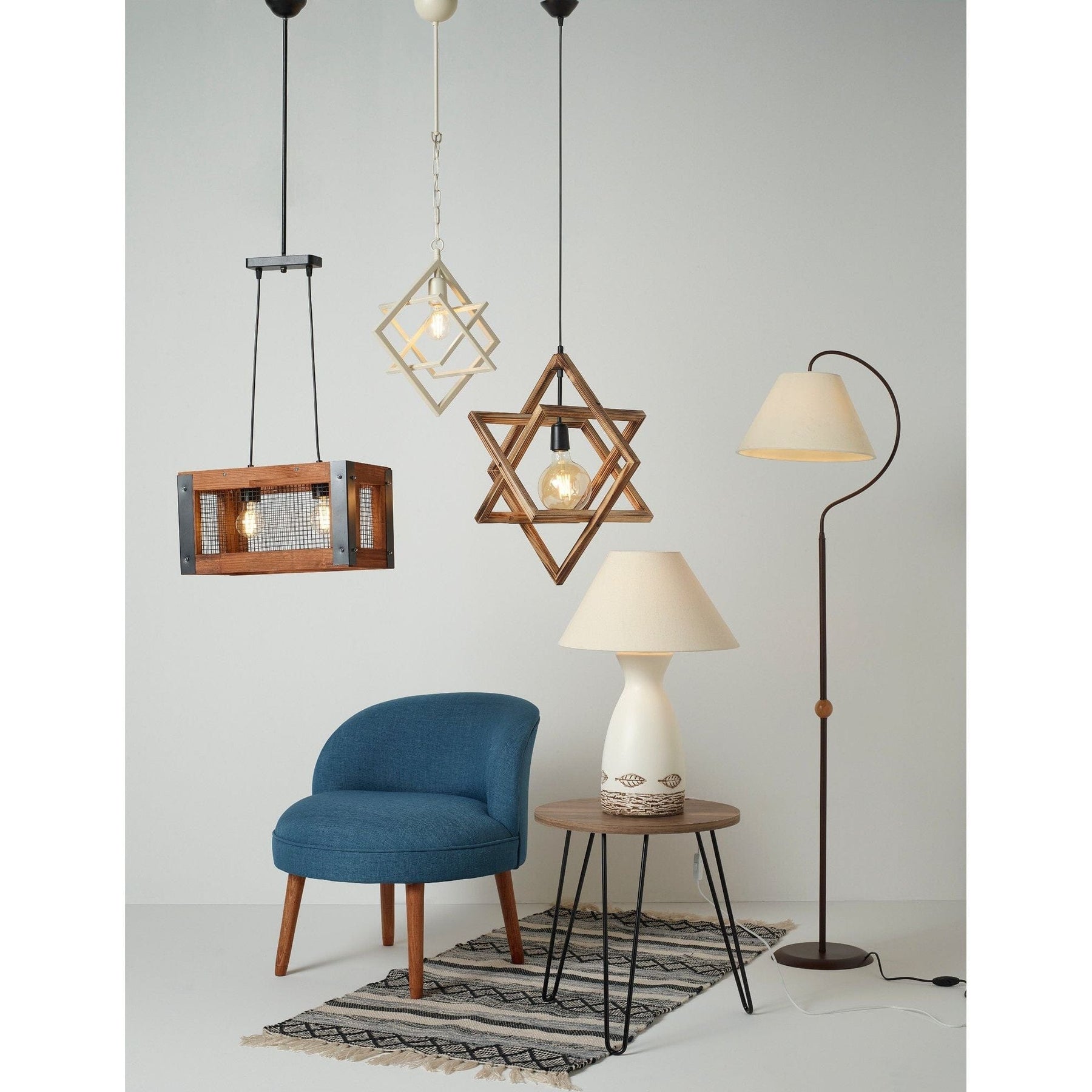 Taburet AMSTERDAM OCN-30248, albastru