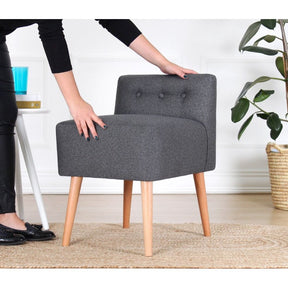 Taburet AMSTERDAM OCN-30255, gri inchis