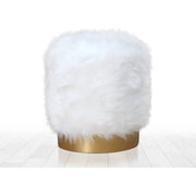 Taburet AMSTERDAM OCN-30298, alb/auriu