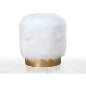 Taburet AMSTERDAM OCN-30298, alb/auriu