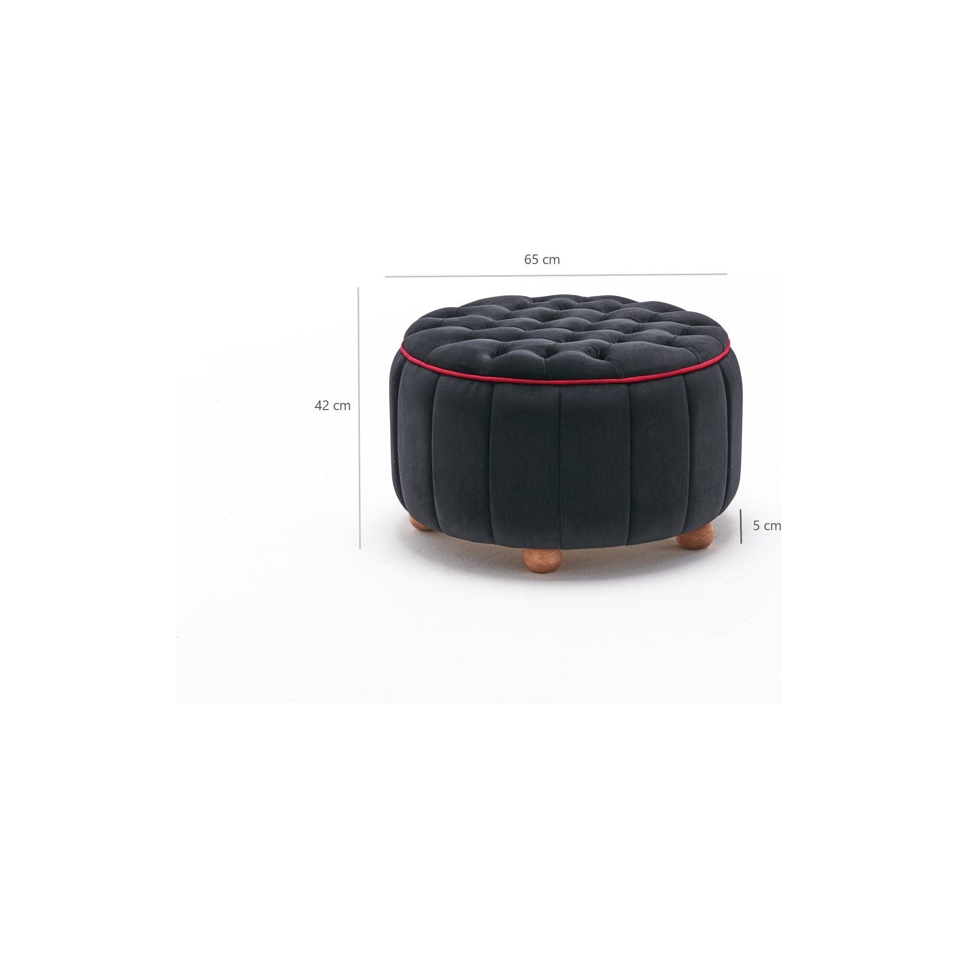 Taburet AMSTERDAM OCN-30301, negru