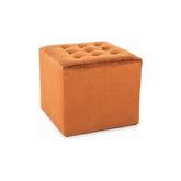 Taburet caramiziu cu design modern, ideal pentru living – primabucata