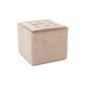 Taburet bej, cu design modern, ideal pentru living – primabucata