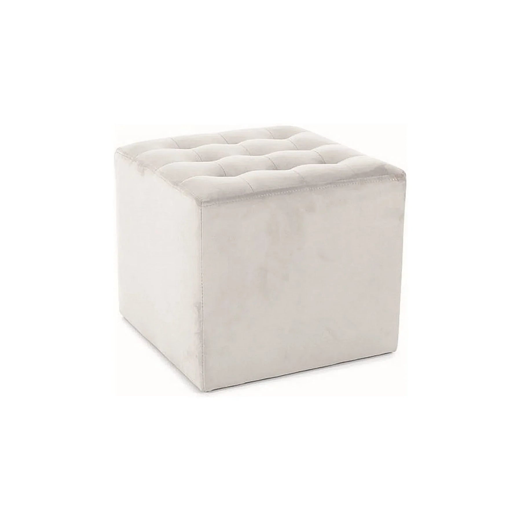 Taburet gri deschis, cu design modern, ideal pentru living – primabucata