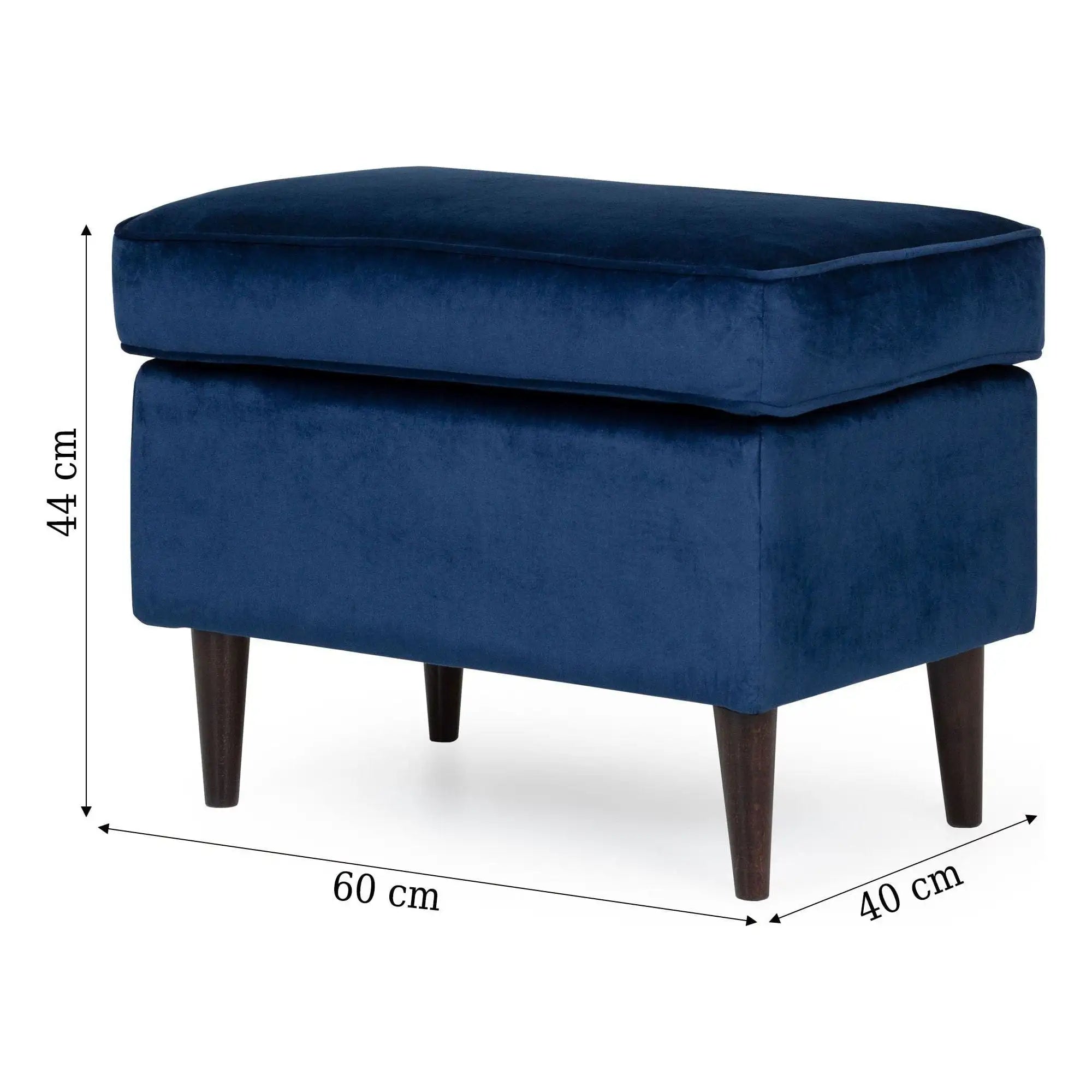 Taburet DETROIT OCN-38320, albastru inchis