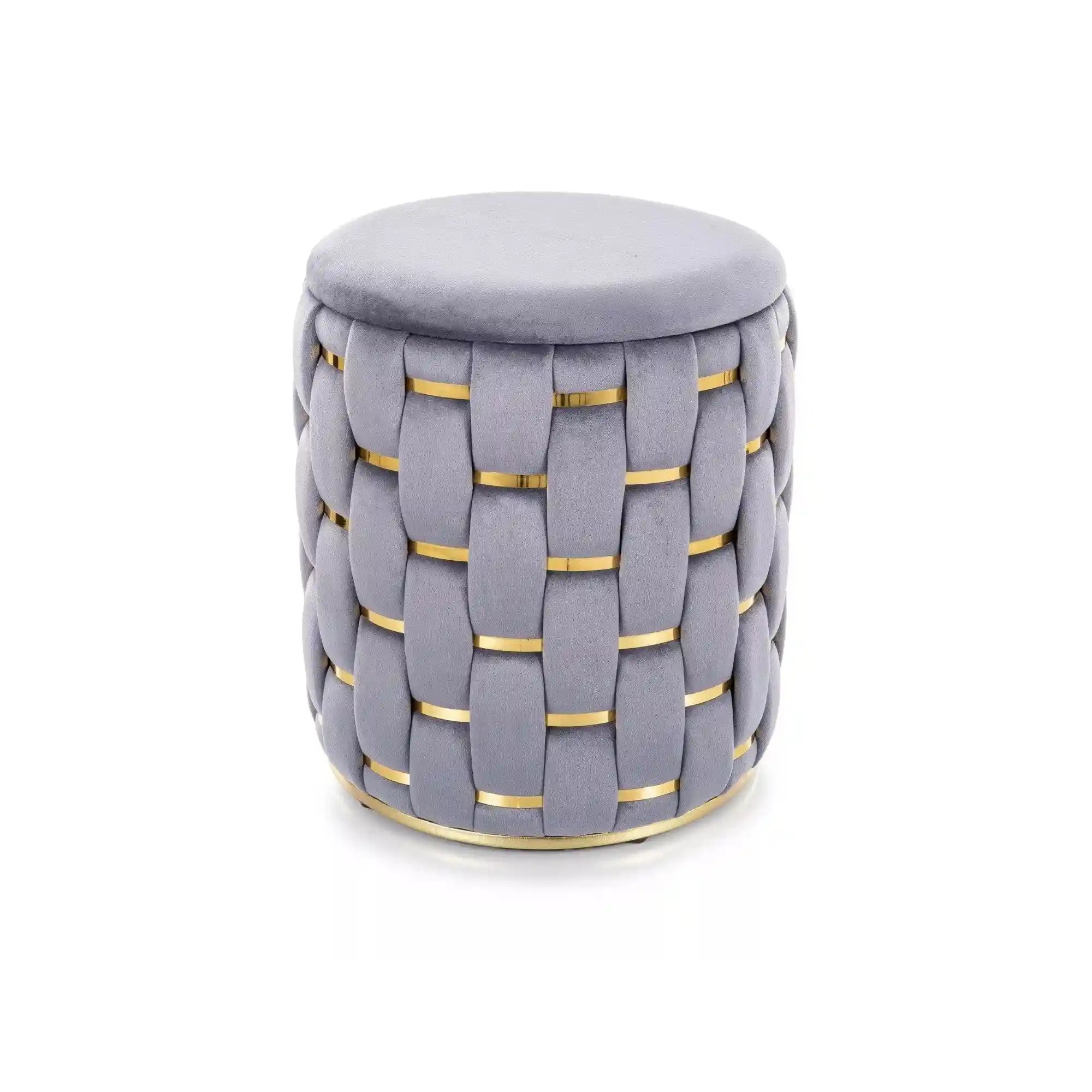 Taburet DETROIT OCN-38345, gri/auriu