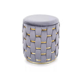 Taburet DETROIT OCN-38345, gri/auriu