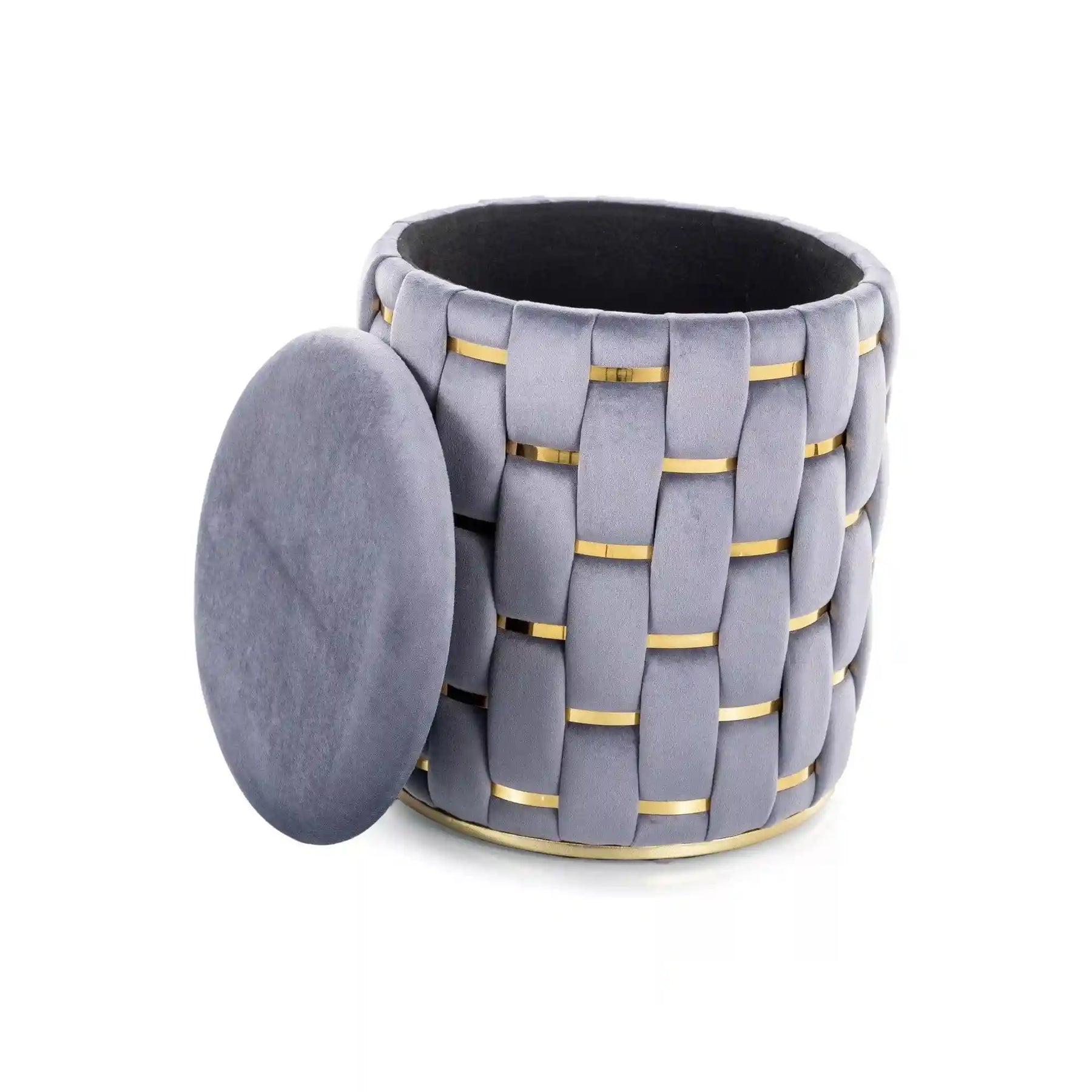 Taburet DETROIT OCN-38345, gri/auriu