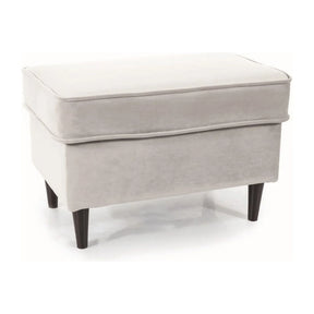 Taburet gri deschis, elegant, ideal pentru living – primabucata