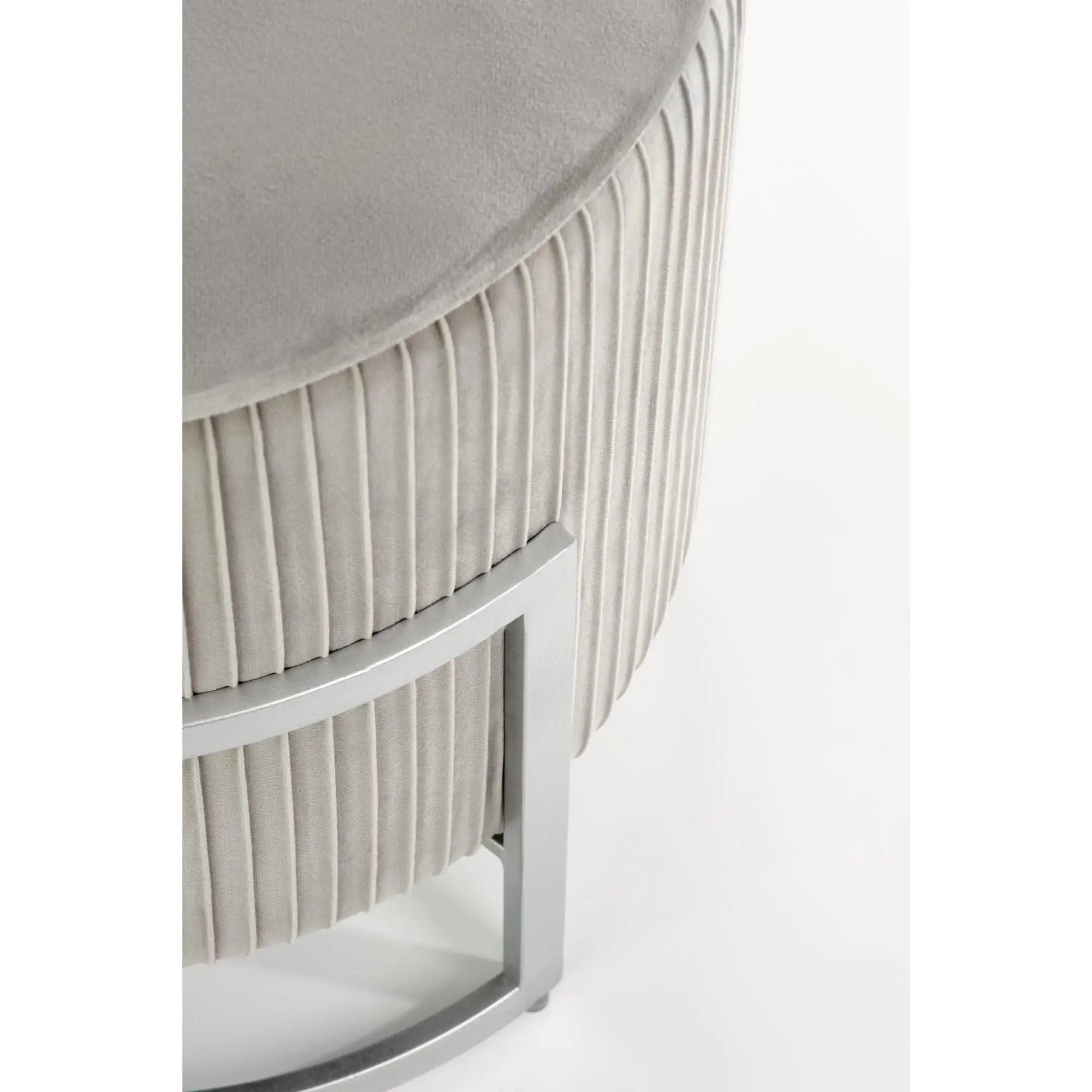 Taburet HOUSTON OCN-35836, gri deschis