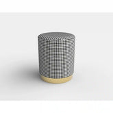 Taburet HOUSTON OCN-35838, negru/alb