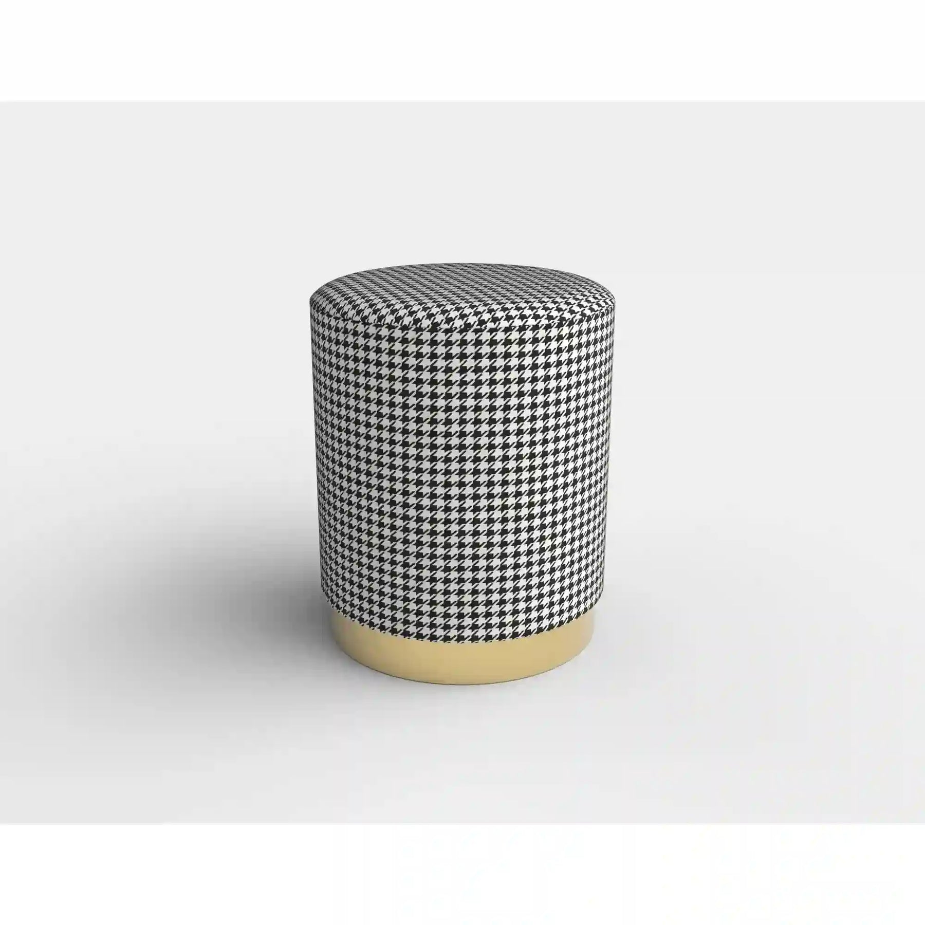 Taburet HOUSTON OCN-35838, negru/alb