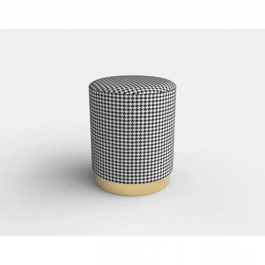 Taburet HOUSTON OCN-35838, negru/alb