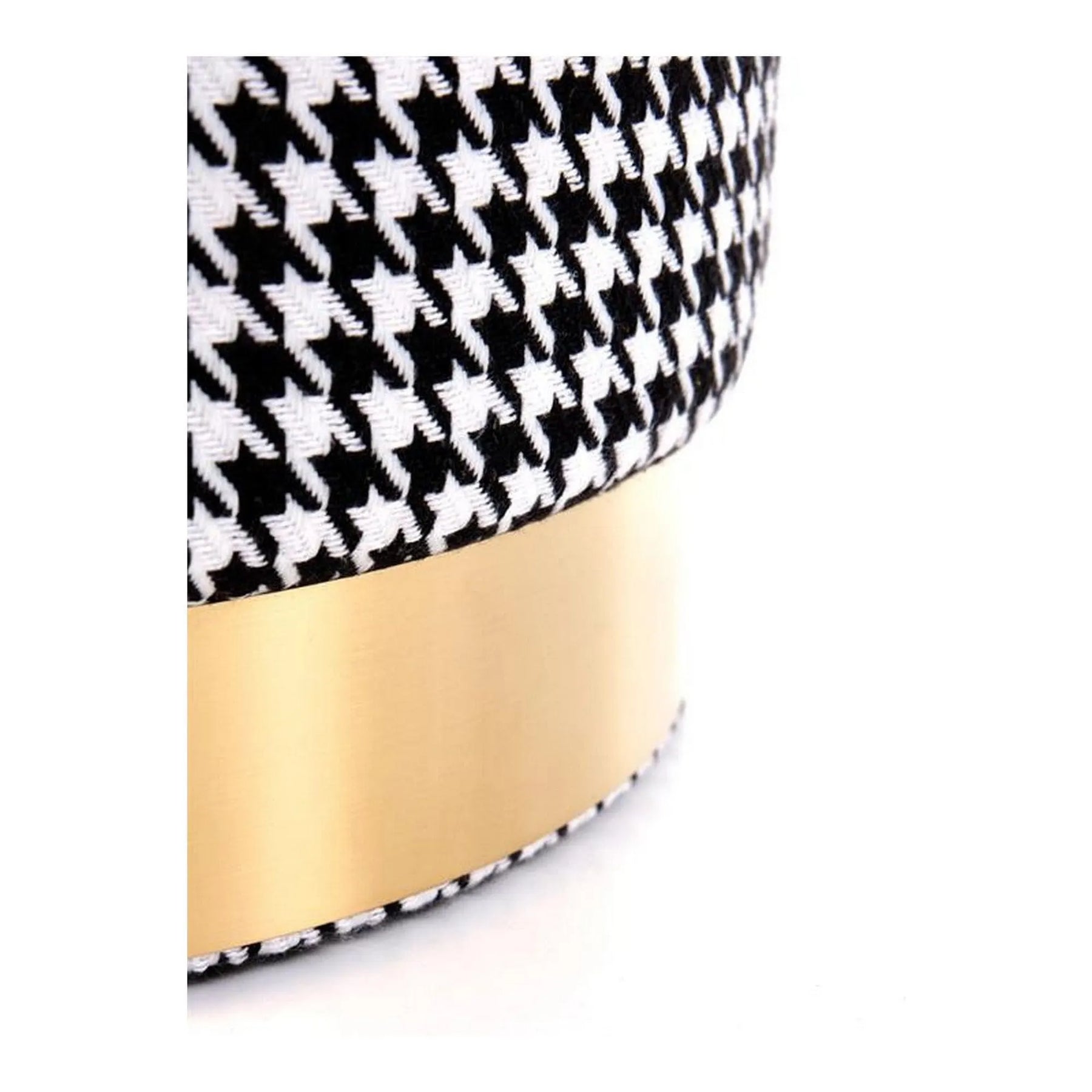 Taburet HOUSTON OCN-35838, negru/alb