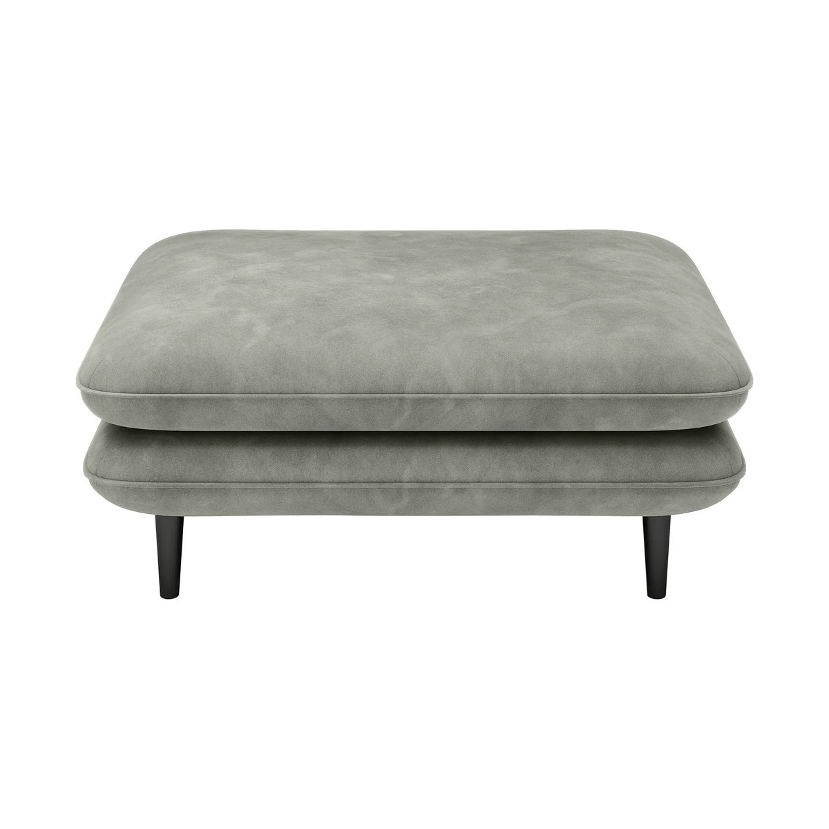 Taburet SOLANO, stofa catifelata gri - Riviera 91, 108x74x45 cm