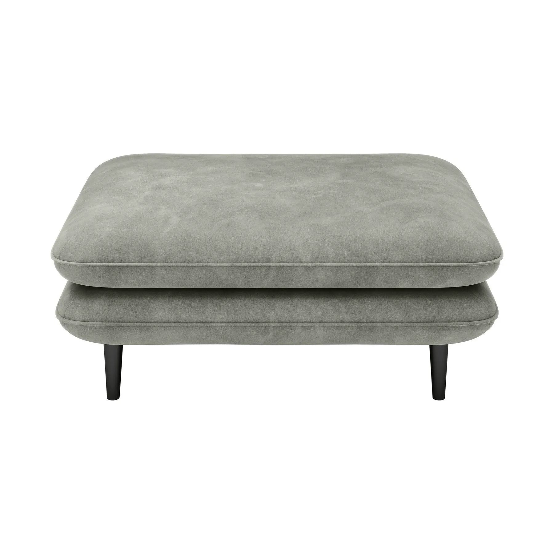 Taburet SOLANO, stofa catifelata gri - Riviera 91, 108x74x45 cm