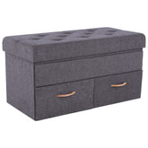 Taburet SULOT TYP 2, material textil/carton dur, gri, 84x43x42 cm