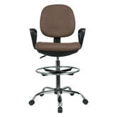 Scaun birou TAMBER, maro, stofa clasica, 62x57x116/137 cm