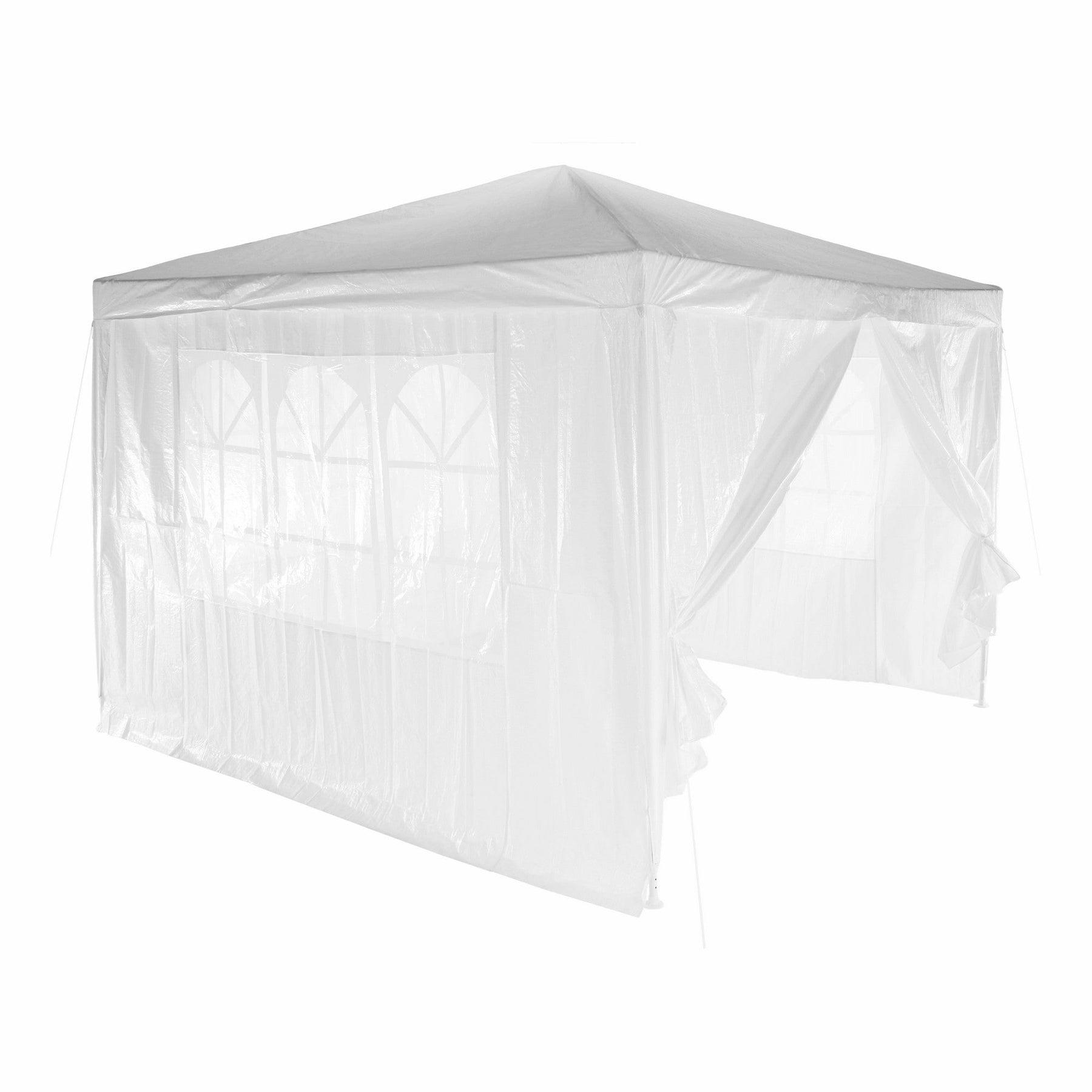Cort de gradina TEKNO TYP 1, polietilena, alb, 300x300x245 cm