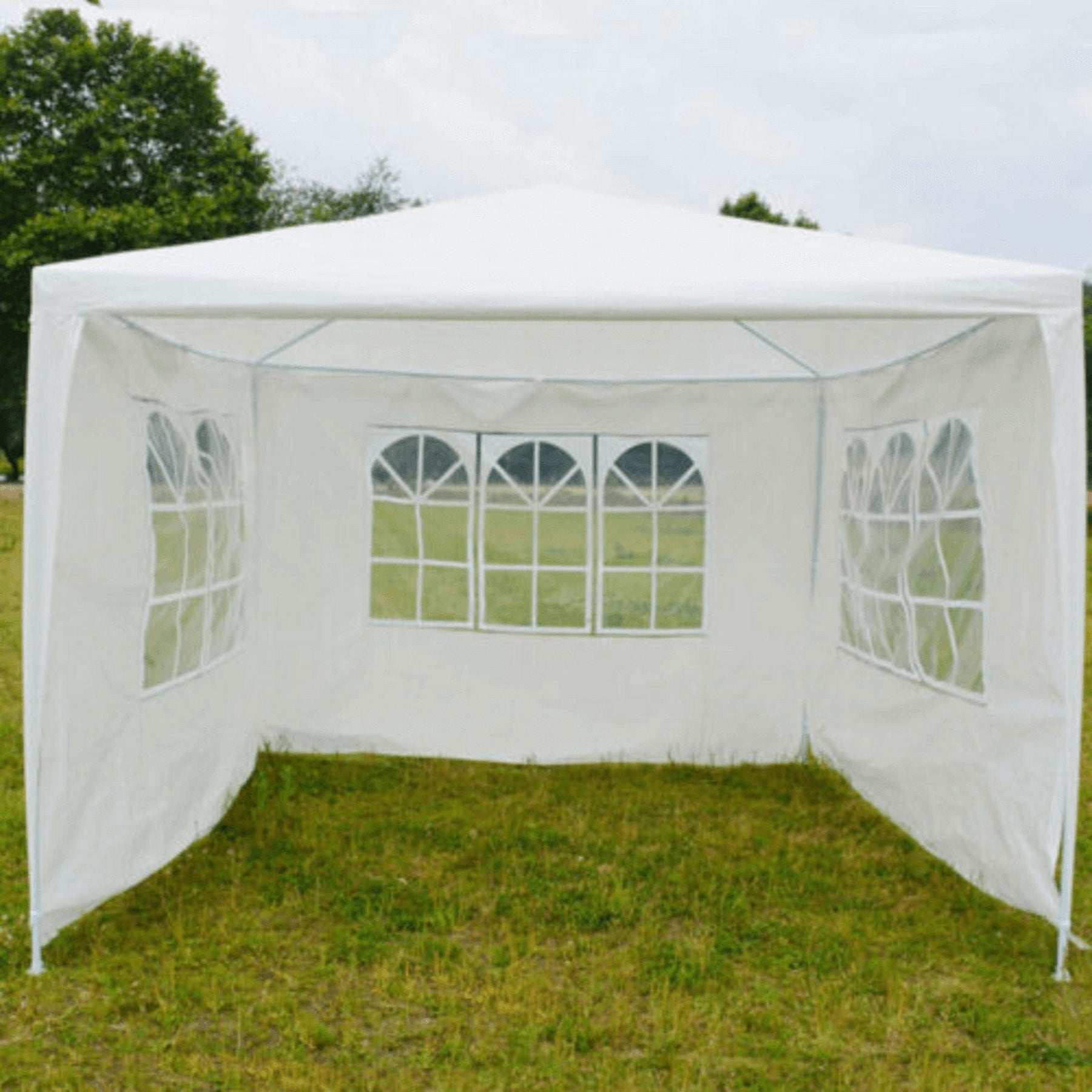 Cort de gradina TEKNO TYP 1, polietilena, alb, 300x300x245 cm