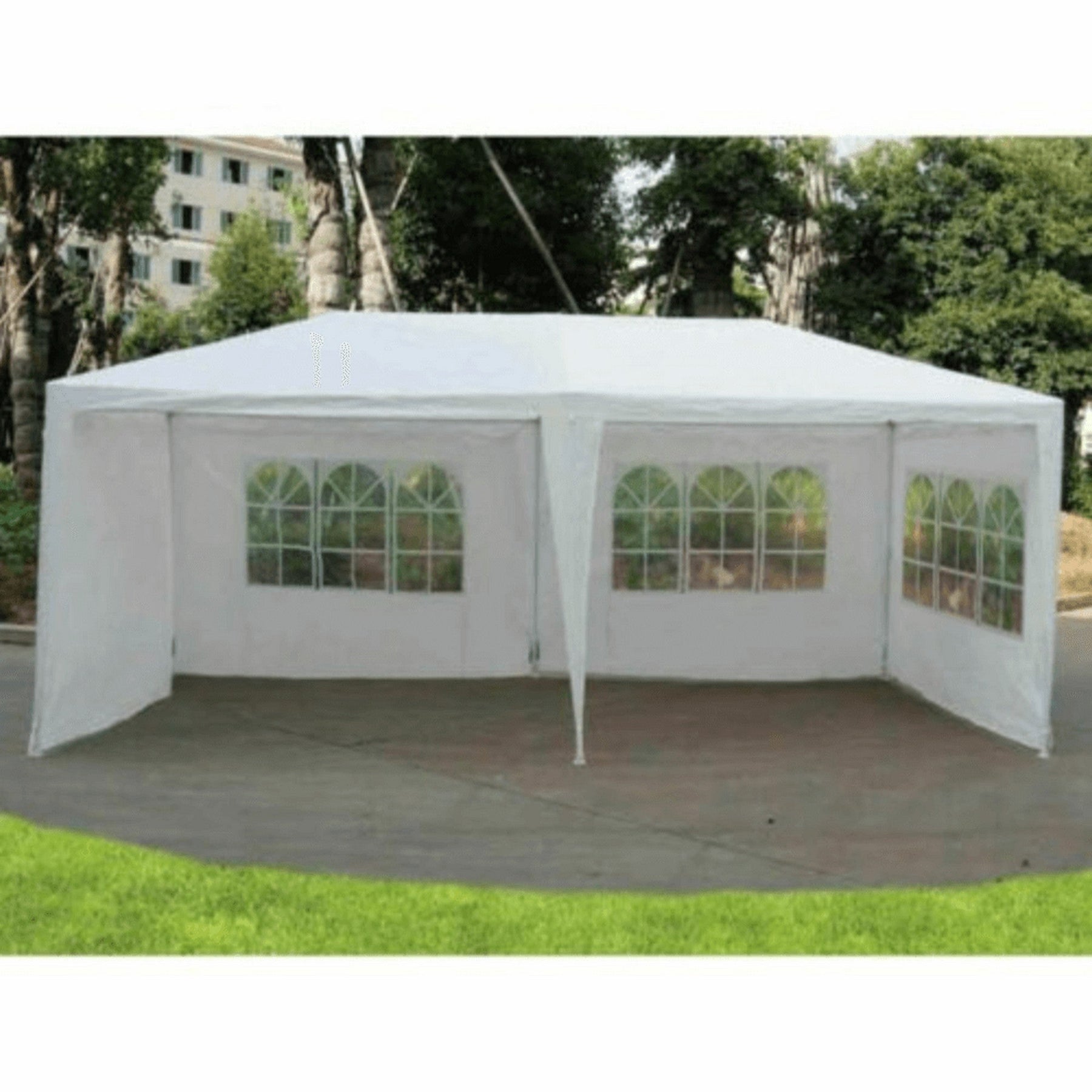 Cort de gradina TENKO TYP 2, polietilena, alb, 300x600x 245 cm