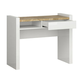 Birou ALAMEDA, alb/stejar, PAL, 100x41x80.5 cm